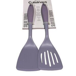 Cuisinart Nylon Solid Turner & Slotted Turner lavender purple NEW WITH TAGS!